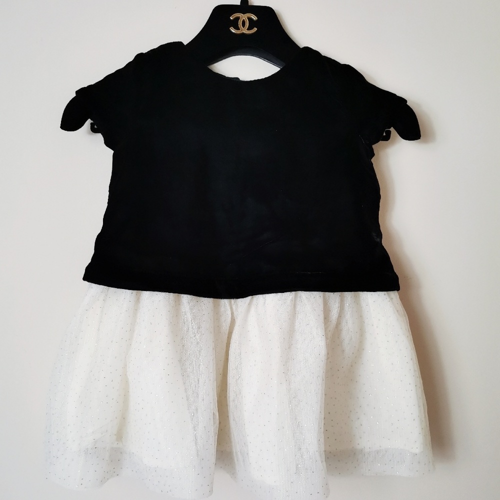 Baby Gap Black Velvet Dress Size 2T